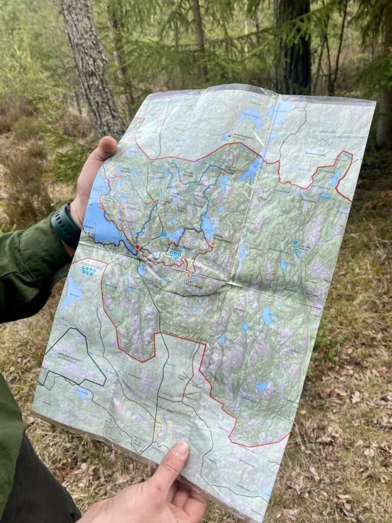 Tälta i Tivedens nationalpark
